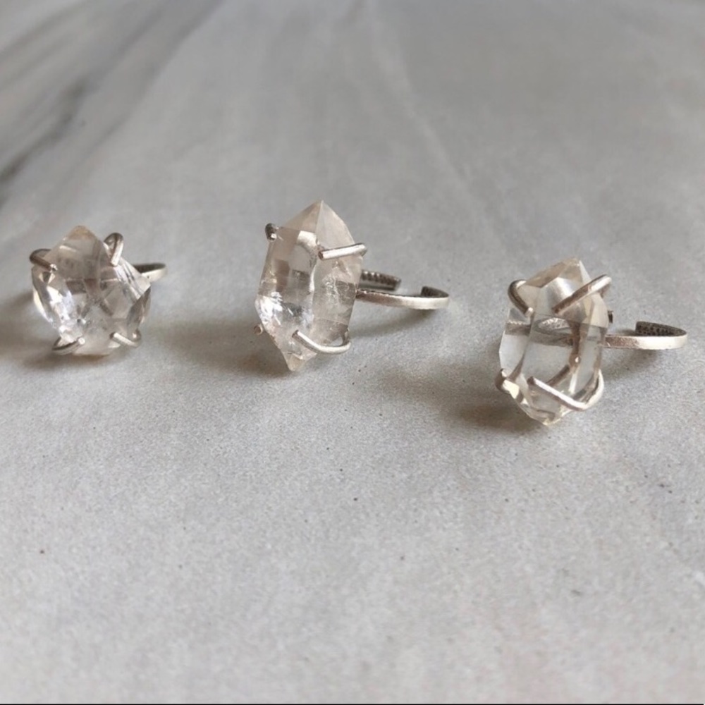 Last 1! 🌟HP 7/18🌟 Herkimer Diamond Crystal Ring - Picture 4 of 5